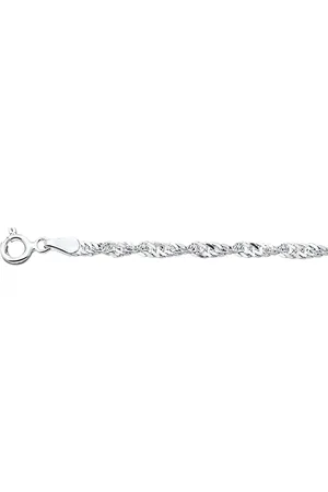 GLAMS Armband singapore 2,25 mm - Zilver
