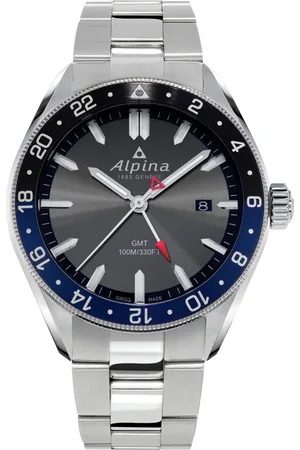 Alpina Alpiner AL-247GB4E6B Horloge - Staal - Zilverkleurig - Ø 41 mm