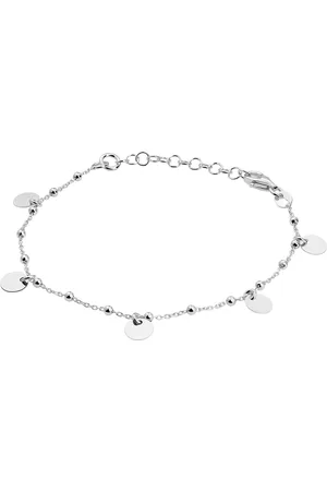 GLAMS Armband rondjes 2,0 mm 16 + 3 cm - Zilver