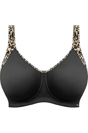 Freya Sonic Voorgevormde Sport BH met Beugel Leopard Black - 75B