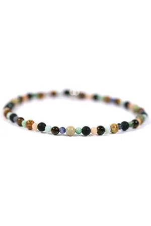 IBIZA MEN MENS JEWELLERY Heren armband kralen edelsteen 4mm - Ibizamen 20cm