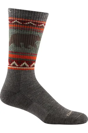 Darn Tough VanGrizzle Boot Midweight with Cushion - Black - Hikingsokken en wandelsokken van merinowol