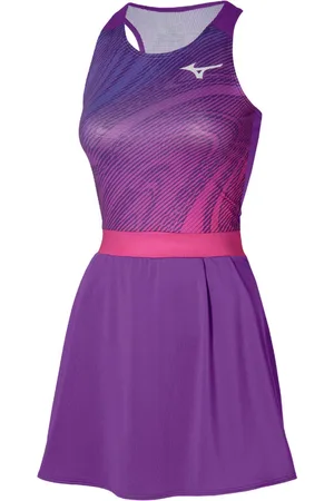 Mizuno Charge Printed Jurk XL Dames Purple Magic