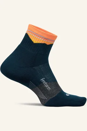 Feetures | Trail | Max Cushion | Quarter | Trailsokken | Blue Ridge Navy | 47-51