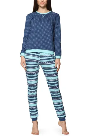 Cornette Dames Pyjama - Lange mouwen - Lange broek - Katoen - CR-634-2015 - - S