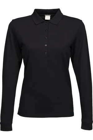 TeeJays Dames/dames Luxe Stretch Poloshirt met lange mouwen
