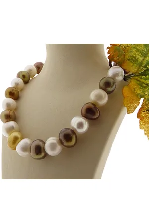 Christian Gekleurde parel collier
