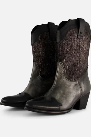Lazamani Cowboylaarzen Leer - Dames - Maat 36