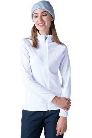 Rossignol Classique Clim Fleece Met Volledige Rits Wit 2XL Vrouw