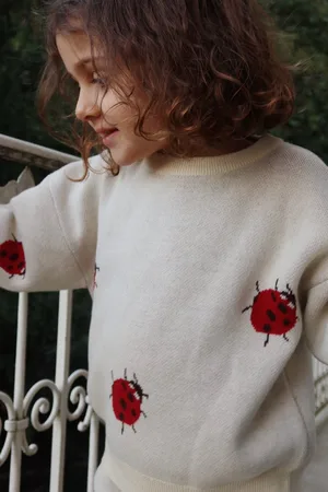 Konges Sløjd Konges Slojd Lapis Knit Blouse Truien & Vesten Meisjes - Sweater - Hoodie - Vest- - Maat 110/116