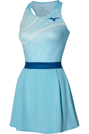 Mizuno Charge Printed Jurk S Dames Blue Glow