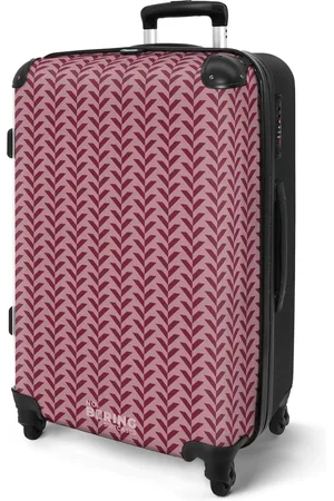 No Boring Suitcases ® - Koffer groot - Rolkoffer lichtgewicht - patroon - Reiskoffer met 4 wielen - Grote trolley XL - 20 kg bagage - Valiezen middelgroot - Hardcase bagagekoffer - Suitcase large