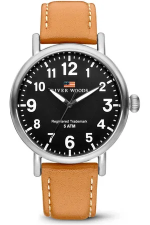 River Woods Sacramento RW420002 Horloge - Leer - Bruin - ?? 42 mm