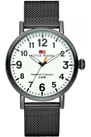 River Woods Sacramento RW420009 Horloge - Staal - Zwart - ?? 42 mm