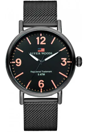 River Woods Delaware RW420035 Horloge - Staal - Zwart - ?? 42 mm