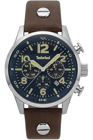 Timberland Jenness 16376JS/03 - Horloge - Leer - Bruin - 44mm