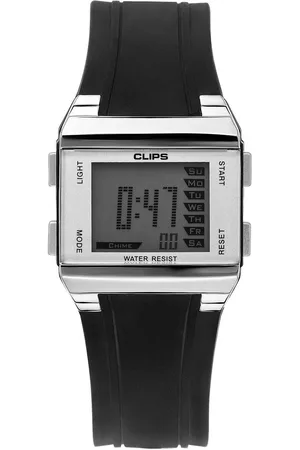 CLIPS 539-6003-84 Horloge - Rubber - Zwart - Ø 37.5 mm