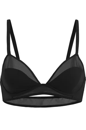 Wolford Long Line Bralette Dames Beha - black - Maat L