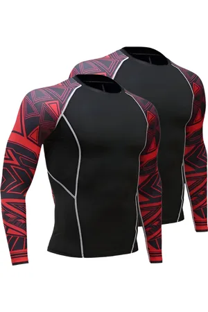 Merkloos E-shop4u?? - 2x Fleece Thermisch Ondergoed T-shirt - Wintersport - Onderkleding - Ski, Motor, Ademend & Stretch - - S