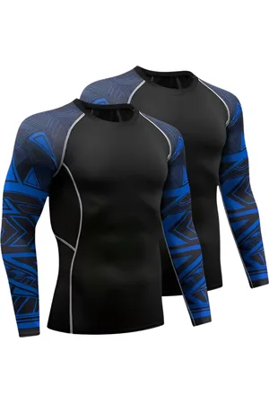 Merkloos E-shop4u?? - 2x Fleece Thermisch Ondergoed T-shirt - Wintersport - Onderkleding - Ski, Motor, Ademend & Stretch - - S