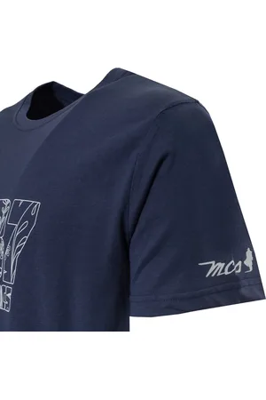 MCS T-shirt - 10BTS004-L2301-NAVY-GL - Heren - L