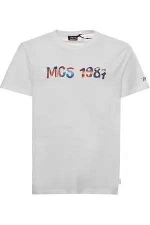 MCS T-shirt - 10BTS002-L2301-WHITE-GM - Heren - M