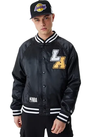 New Era Team Logo Los Angeles Lakers Satin Bomber Jack 60424455 - Kleur - Maat L
