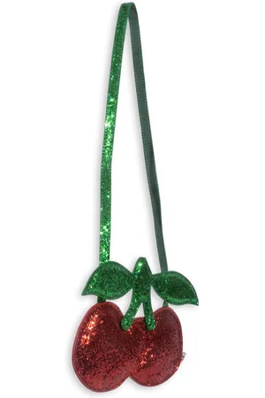 Konges Sløjd Konges Sløjd Cherry Schoudertasje met glitter - Barbados Cherry
