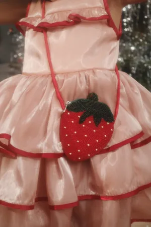 Konges Sløjd Konges Sløjd Strawberry Schoudertasje - Rio Red