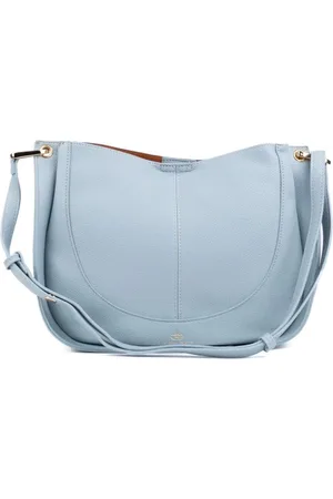 EGON VON FURSTENBERG MICKY 1522 dames luxe schoudertas blue jeans