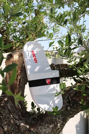 DUCATI White Black Slippers, 42
