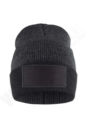 CLIQUE Gebreide muts Hubert met reflective patch