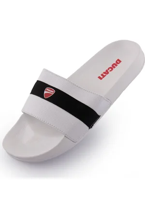 DUCATI White Black Slippers, 41