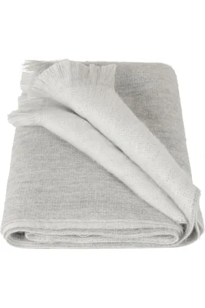 Alpaca Loca Dubbelzijdige Sjaal - 200 x 30 cm - , Wit