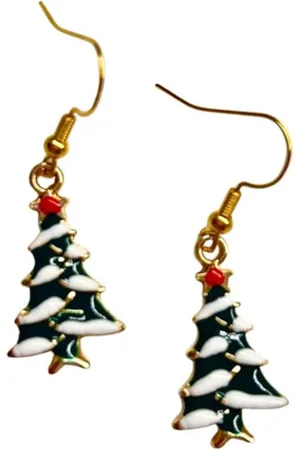 2 Love It X-mas Tree - Oorbellen - Lengte 3 cm - Kerst