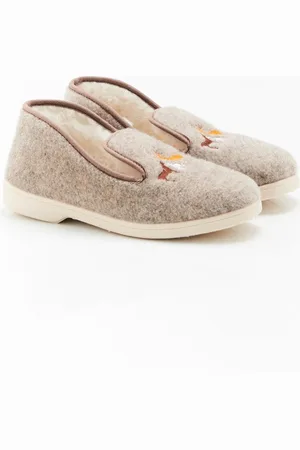 Damart Pantoffels Charentaise Thermolactyl - Vrouwen - Bruin - 37