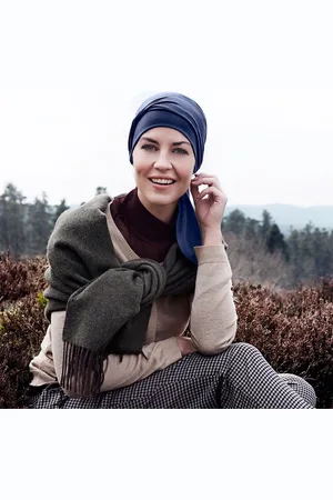 CHRISTINE B.b. beatrice turban with ribbons - chemo - alopecia