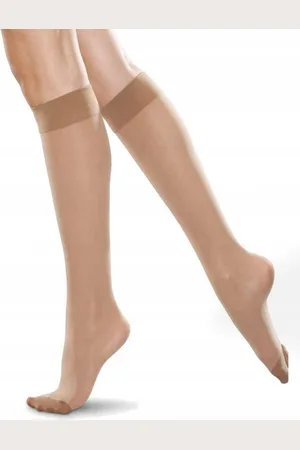 Gatta Kniekousen Dames - One Size - ( 2 paar ) 15 Den - Kniekousen Dames - Sokken vrouwen - Kniesokken Drukvrij - Beige