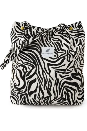 WiseGoods Luxe Tote Bag Zebra Dames - Totebag - Handtas - Schoudertas - Handtassen - Schoudertassen - Cadeau - Tas - Tassen - 40CM