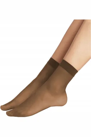 Gatta Korte Kniekousen Dames - One Size - ( 2 paar ) 15 Den - Sokken Dames - Sokken Drukvrij - Tint