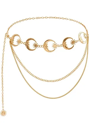 WiseGoods Premium Tailleriem Maan Dames - Damesriem - Riem Vrouw - Riemen Vrouwen - Dameskleding - Kleding Accessoires