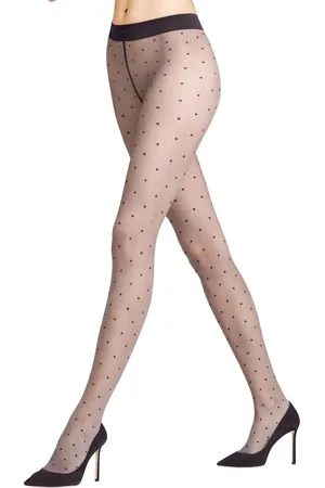 Falke Dot 15 DEN Dames Panty - Paars - Maat M