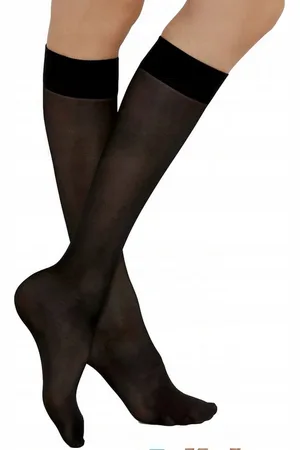 Gatta Kniekousen Dames - One Size - ( 2 paar ) 15 Den - Kniekousen Dames - Kniesokken Drukvrij