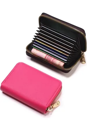 WiseGoods Premium Mini Dames Portemonnee Voor 11 Kaarten - Pasjeshouder - Pasjeshouders - Geld Portemonee -Portemonnees