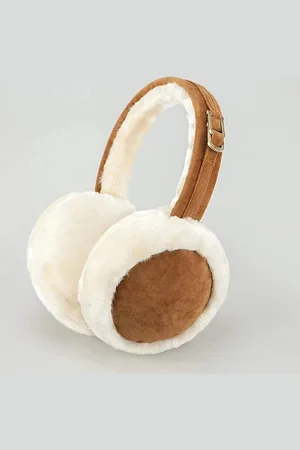 WiseGoods Luxe Fluffy Oorwarmers Dames - Oorwarmer Vrouw - Cadeau - Winter Kleding Vrouwen - Accessoires - Dameskleding - Beige