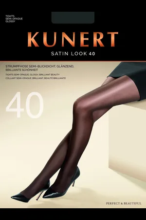 Kunert Satin Look 40 (323900) Kleur: espresso Maat: 44-46