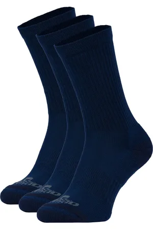 Nomad ?? 3 Pack Sokken Maat 39-42 | Polyester Wandelsokken Crew 3-pack Donkerblauw | Naadloos | Dames & Heren | Comfortabel & Dempend