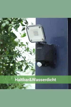 DB Berdan Bewegingsmelder Led-spot voor buiten op batterijen - Waterdicht IP44 - 300 lumen - 6000 K - Garage Sportveld