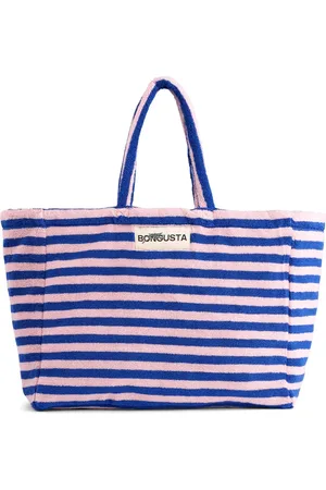 Bongusta Naram Collectie - Weekendbag - Weekendtas - Strandtas Naram - Dazzling Blue & Rose (blauw & roze)