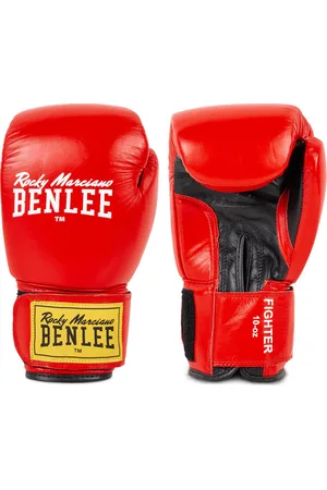 Benlee Fighter Leer Bokshandschoenen Rood 10 oz
